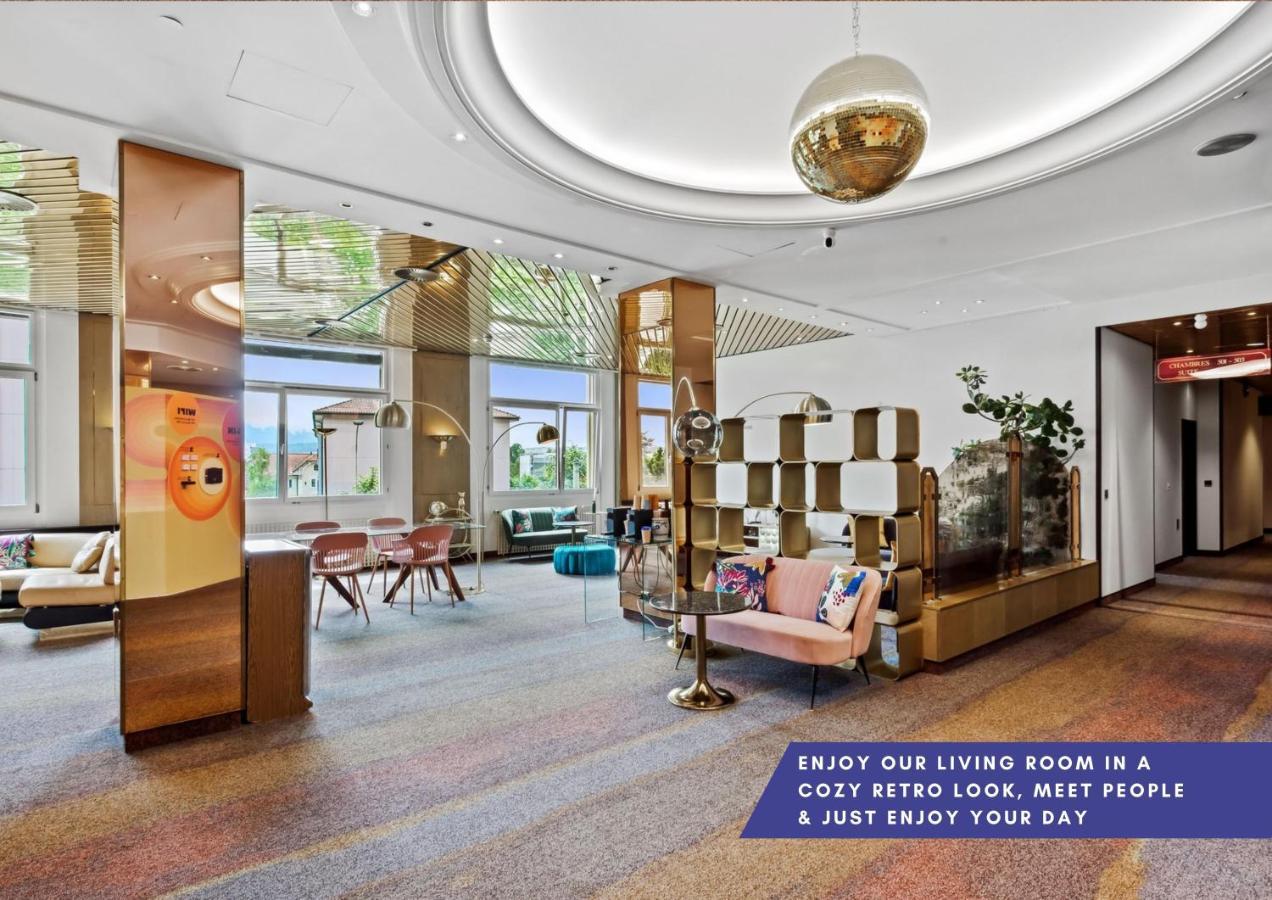 Becozy Au Parc Retro Edition Self-Check-In Rooms & Studios Fribourg Ngoại thất bức ảnh
