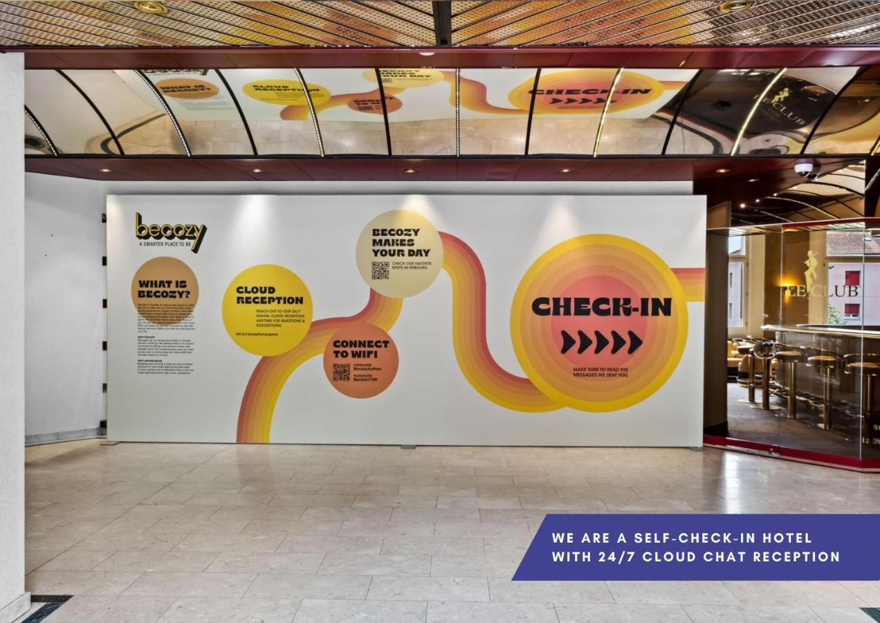Becozy Au Parc Retro Edition Self-Check-In Rooms & Studios Fribourg Ngoại thất bức ảnh